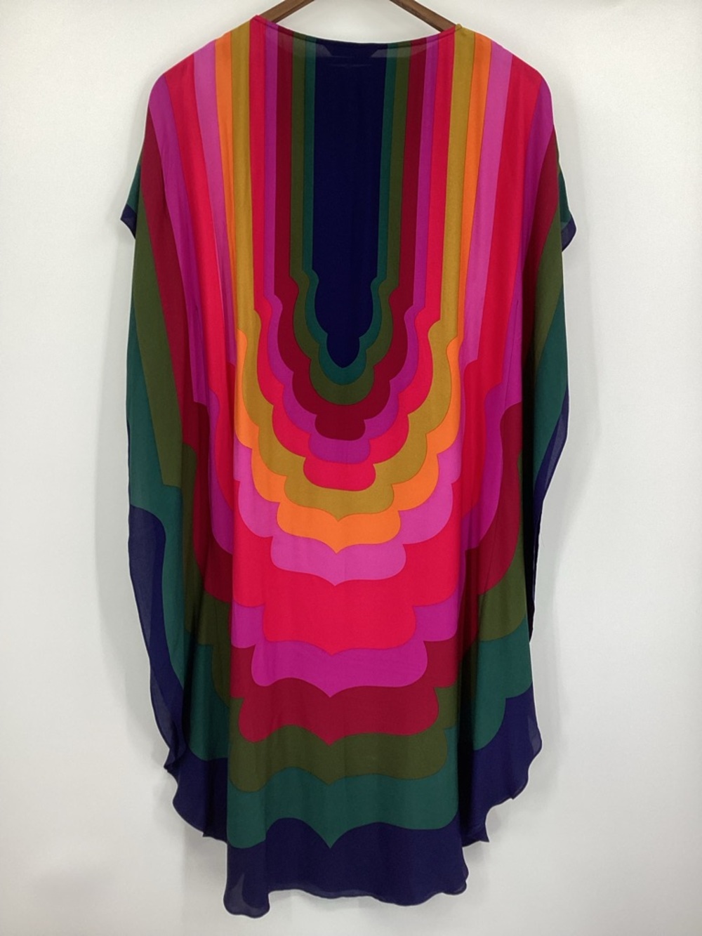 Trina Turk Rainbow stripped  Kaftan Dress - Picture 4 of 9